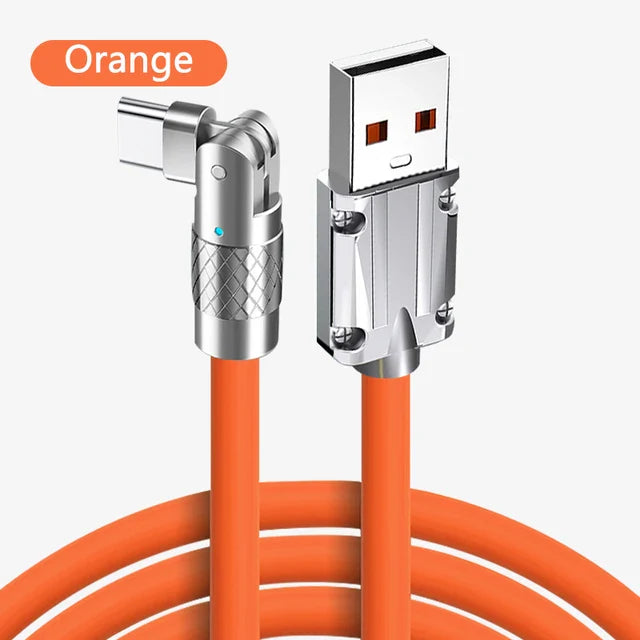 GLAMX PowerFlex 180° – Szupergyors Forgatható Töltőkábel 120W